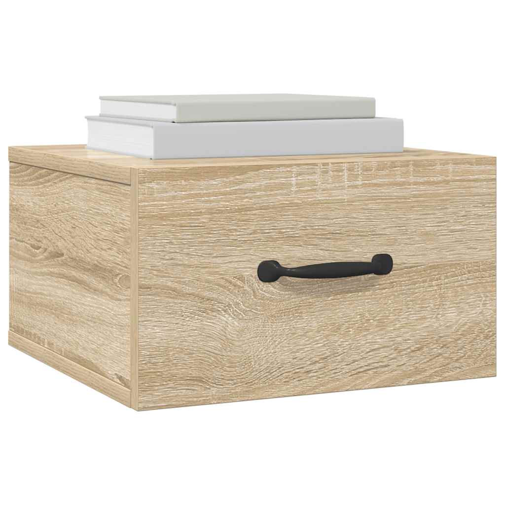 Comodini a Muro 2 pz Rovere Sonoma 35x35x20 cm   cod mxl 78180