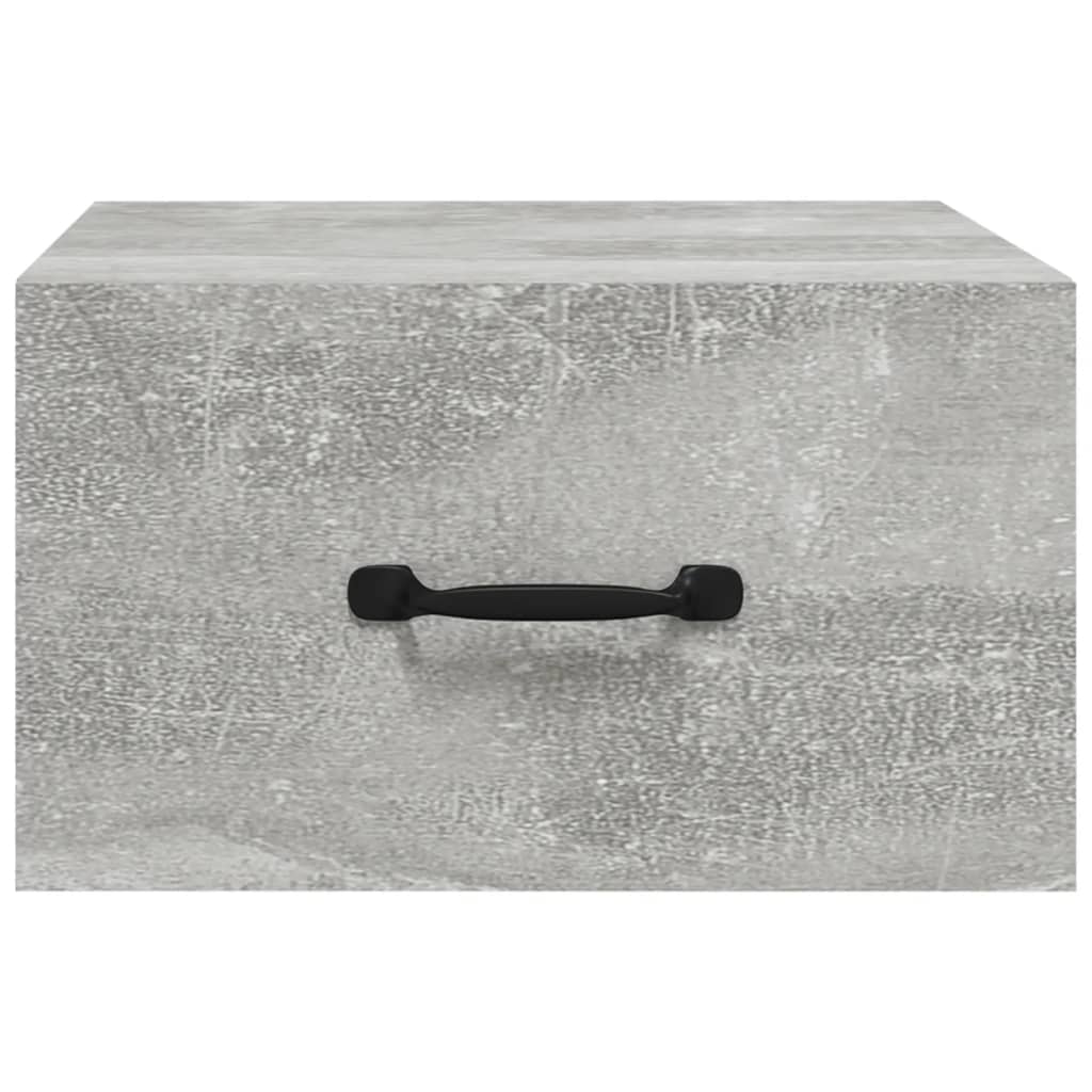 Comodino a Muro Grigio Cemento 35x35x20 cm cod mxl 30684
