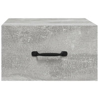 Comodino a Muro Grigio Cemento 35x35x20 cm 812860