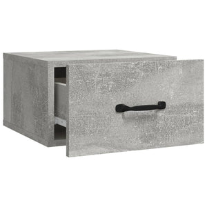 Comodini a Muro 2 pz Grigio Cemento 35x35x20 cm  cod mxl 30821