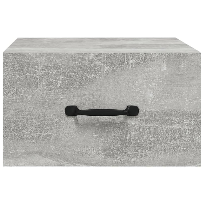 Comodini a Muro 2 pz-Set di 2 Tavolino da notte Grigio Cemento 35x35x20 cm 347204