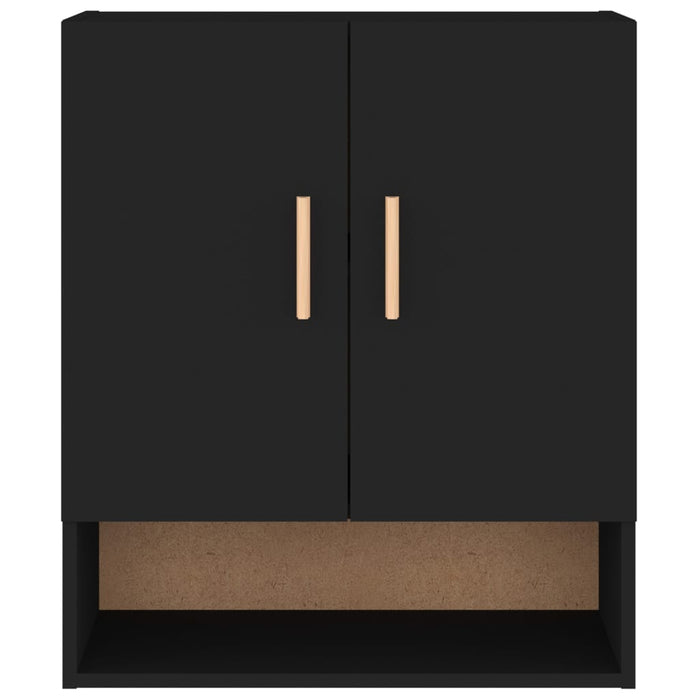 Armadietto a Muro Nero 60x31x70 cm in Legno Multistrato 812871