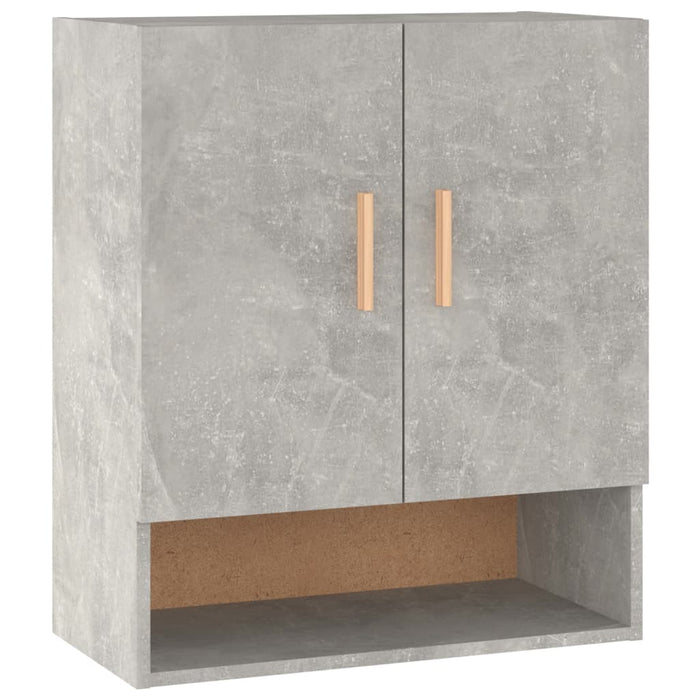 Armadietto a Muro Grigio Cemento 60x31x70 cm Legno Multistrato 812874