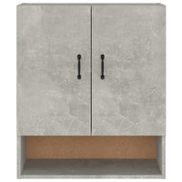 Armadietto a Muro Grigio Cemento 60x31x70 cm Legno Multistrato cod mxl 51358