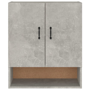 Armadietto a Muro Grigio Cemento 60x31x70 cm Legno Multistrato cod mxl 51358