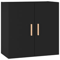 Armadietto a Muro Nero 60x30x60 cm in Legno Multistrato 812889