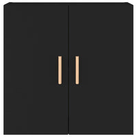 Armadietto a Muro Nero 60x30x60 cm in Legno Multistrato 812889