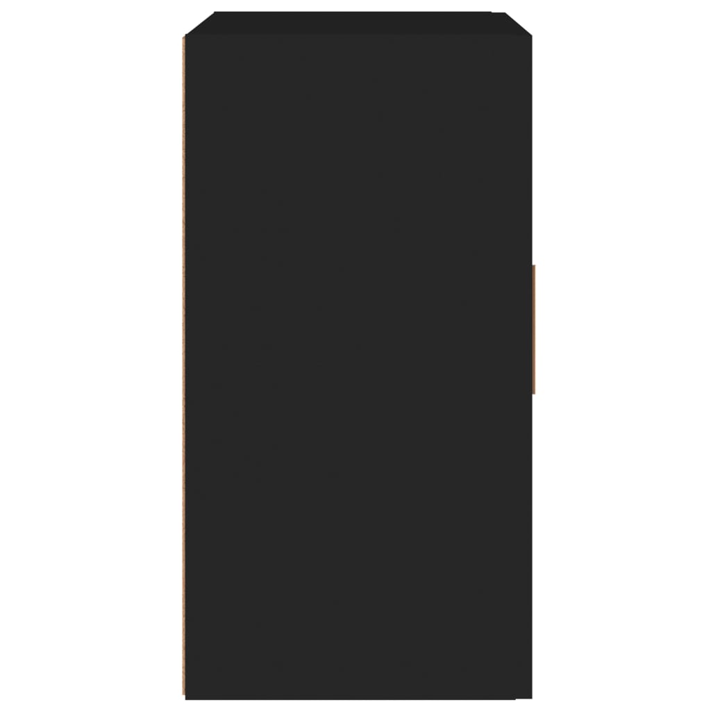 Armadietto a Muro Nero 60x30x60 cm in Legno Multistrato 812889