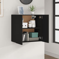 Armadietto a Muro Nero 60x31x60 cm in Legno Multistrato 812898