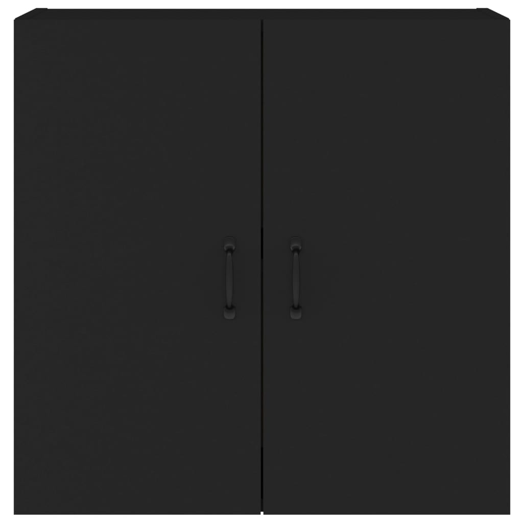 Armadietto a Muro Nero 60x31x60 cm in Legno Multistrato 812898