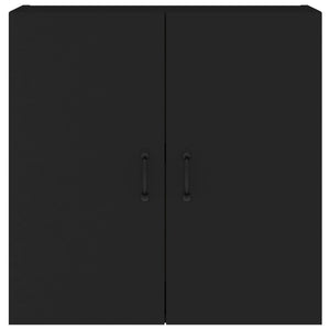 Armadietto a Muro Nero 60x31x60 cm in Legno Multistrato 812898