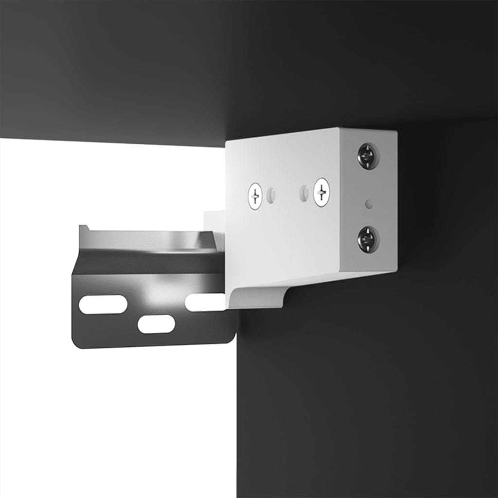 Armadietto a Muro Nero 60x31x60 cm in Legno Multistrato 812898