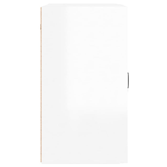 Armadietto a Muro Bianco Lucido 60x31x60 cm Legno Multistrato 812903