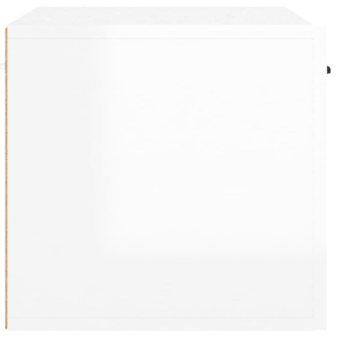 Armadietto a Muro Bianco Lucido 60x36,5x35 cm Legno Multistrato 812921