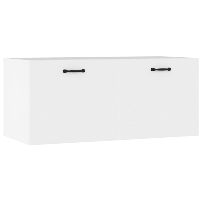 Mobile a Parete Bianco 80x36,5x35 cm in Legno Multistrato 812933