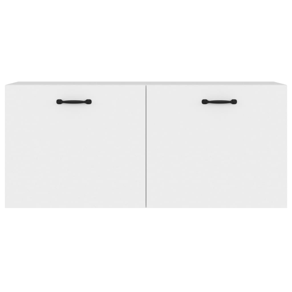 Mobile a Parete Bianco 80x36,5x35 cm in Legno Multistrato 812933
