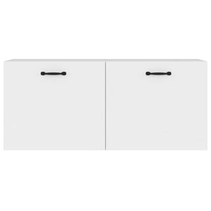 Mobile a Parete Bianco 80x36,5x35 cm in Legno Multistrato 812933