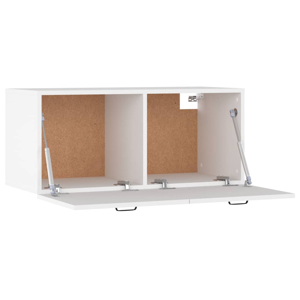 Mobile a Parete Bianco 80x36,5x35 cm in Legno Multistrato 812933