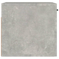 Mobile a Parete Grigio Cemento 80x36,5x35 cm Legno Multistrato 812937
