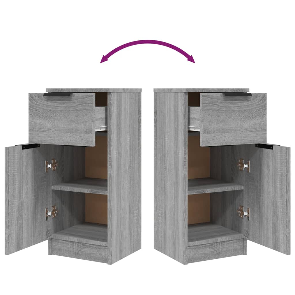 Credenza Grigio Sonoma 30x30x70 cm in Legno Multistrato 817002