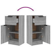 Credenza Grigio Sonoma 30x30x70 cm in Legno Multistrato 817002