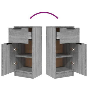 Credenza Grigio Sonoma 30x30x70 cm in Legno Multistrato 817002