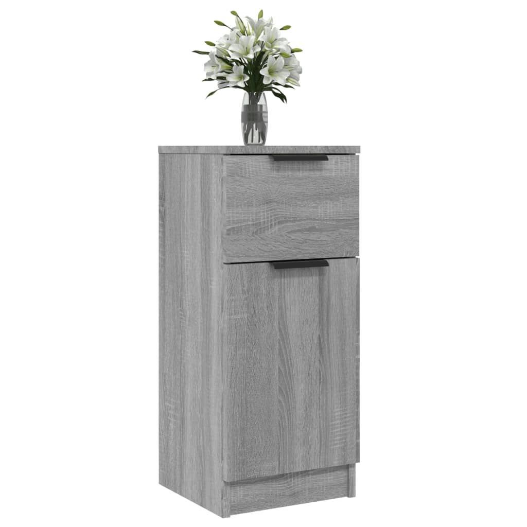 Credenze 2 pz Grigio Sonoma 30x30x70 cm in Legno Multistrato 817003