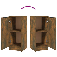 Credenza Rovere Fumo 30x30x70 cm in Legno Multistrato 817006