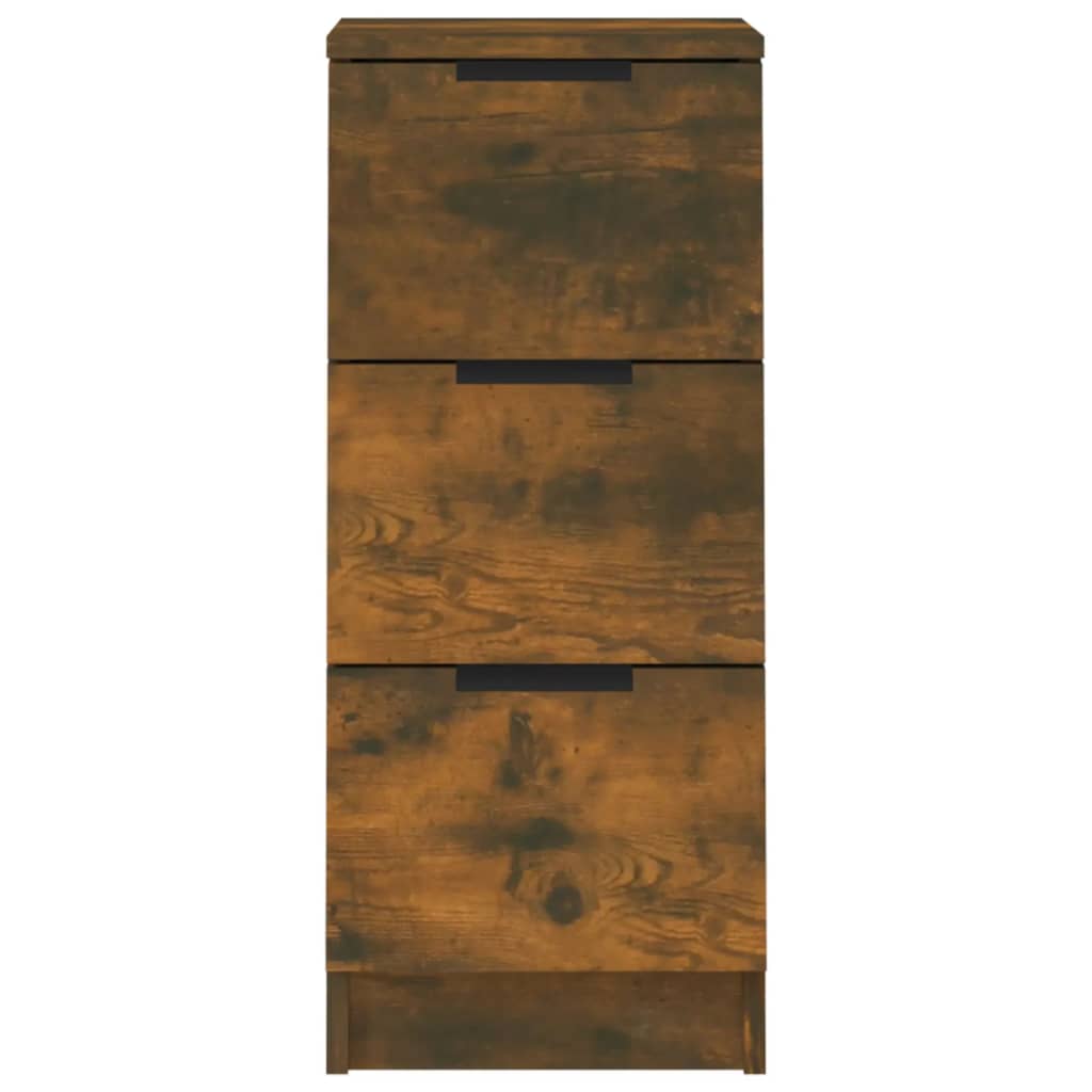 Credenza Rovere Fumo 30x30x70 cm in Legno Multistrato 817012