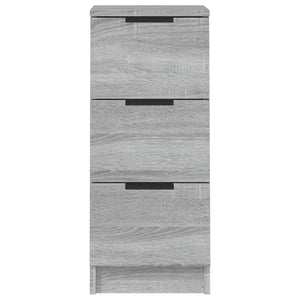 Credenze 2 pz Grigio Sonoma 30x30x70 cm in Legno Multistrato cod mxl 13662