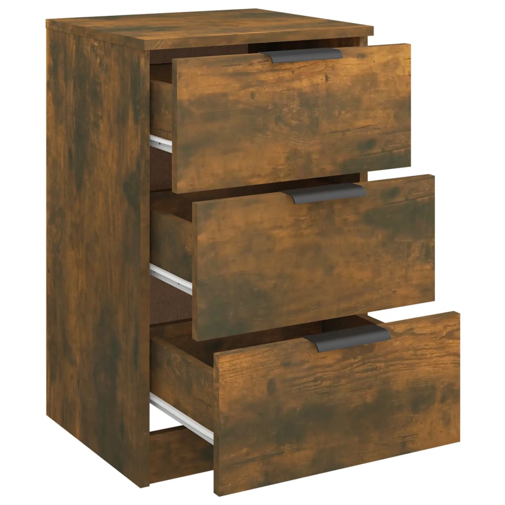 Comodino-Tavolino da notte Rovere Fumo 40x36x65 cm