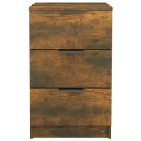 Comodini 2 pz Rovere Fumo 40x36x65 cm 817052