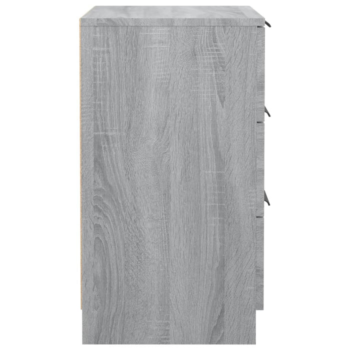 Comodino Grigio Sonoma 40x36x65 cm 817053