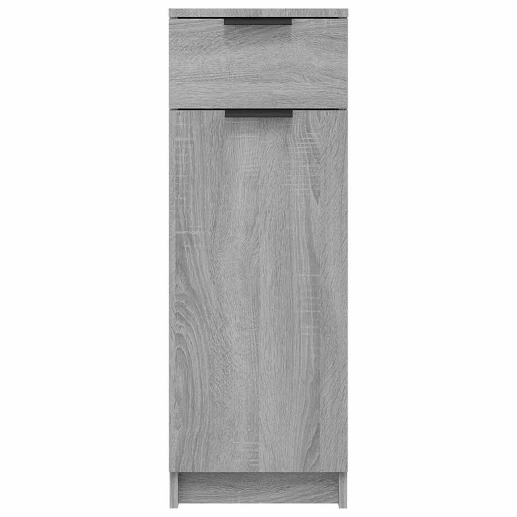 Armadietto Bagno Grigio Sonoma 32x34x90 cm in Legno Multistrato 817058