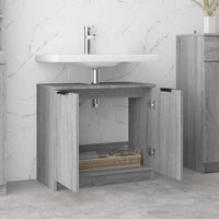 Mobile Bagno Grigio Sonoma 64,5x33,5x59 cm in Legno Multistrato 817064