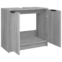 Mobile Bagno Grigio Sonoma 64,5x33,5x59 cm in Legno Multistrato 817064