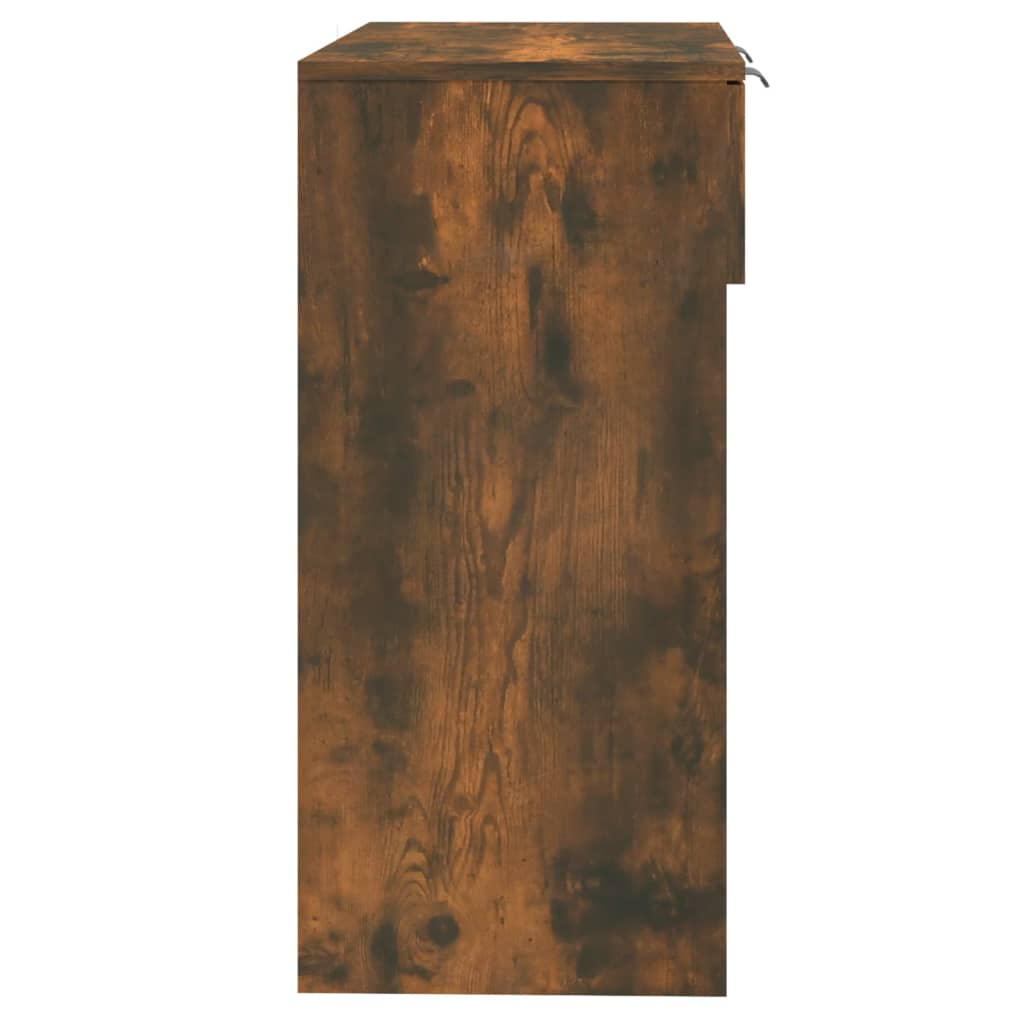 Tavolino Consolle-Tavolino da soggiorno-Tavolo Rovere Fumo 90x36x75 cm in Legno Multistrato