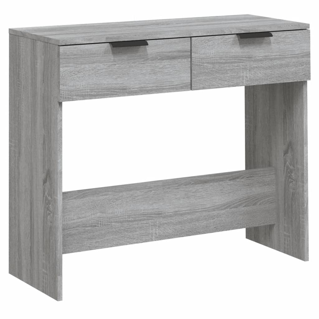 Tavolino Consolle Grigio Sonoma 90x36x75 cm Legno Multistrato 817073