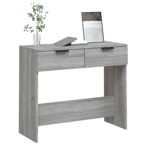 Tavolino Consolle Grigio Sonoma 90x36x75 cm Legno Multistrato 817073