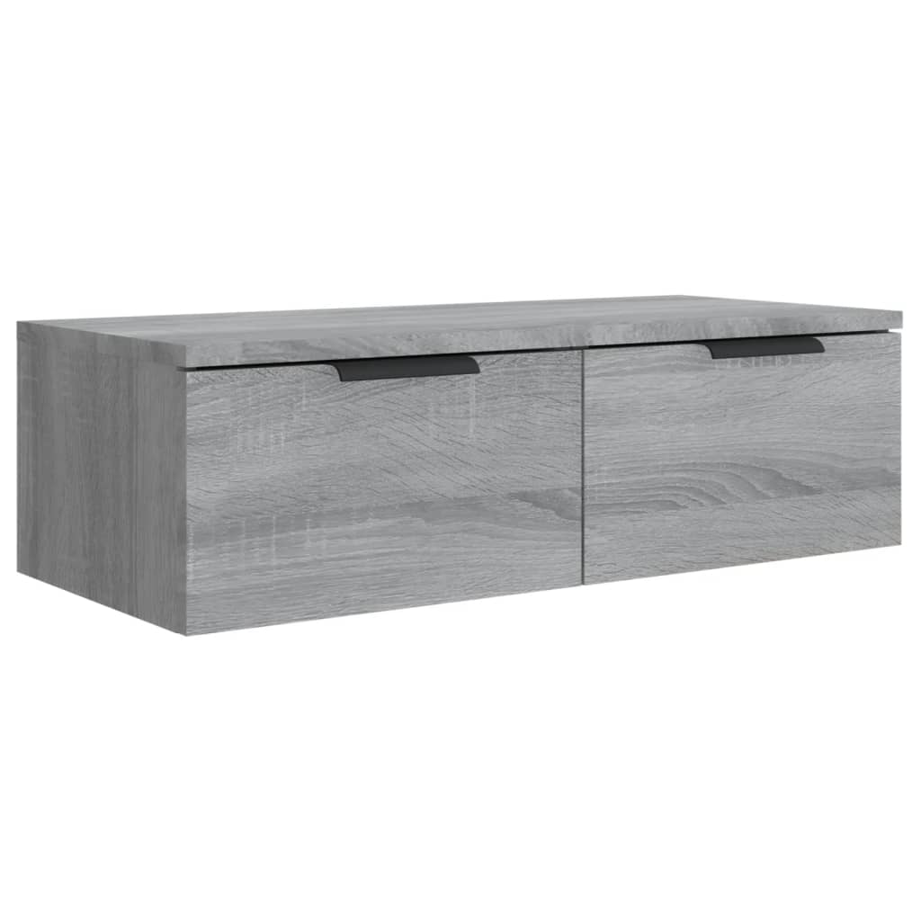 Armadietto a Muro Grigio Sonoma 68x30x20cm in Legno Multistrato cod mxl 32932