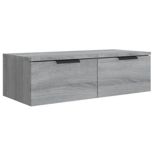 Armadietto a Muro Grigio Sonoma 68x30x20cm in Legno Multistrato cod mxl 32932