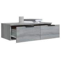 Armadietto a Muro Grigio Sonoma 68x30x20cm in Legno Multistrato cod mxl 32932