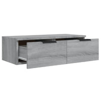 Armadietto a Muro Grigio Sonoma 68x30x20cm in Legno Multistrato cod mxl 32932