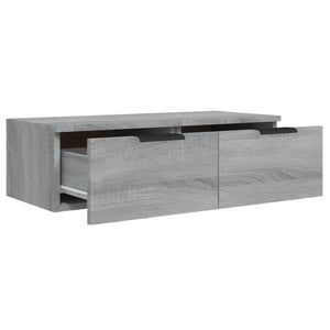 Armadietto a Muro Grigio Sonoma 68x30x20cm in Legno Multistrato cod mxl 32932