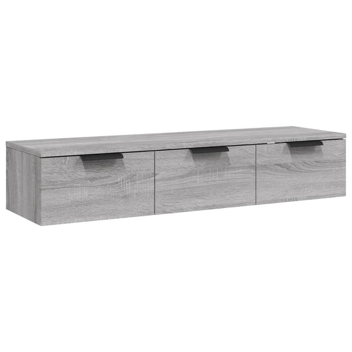 Armadietto a Muro Grigio Sonoma 102x30x20 cm Legno Multistrato cod mxl 33458