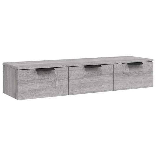 Armadietto a Muro Grigio Sonoma 102x30x20 cm Legno Multistrato 817097