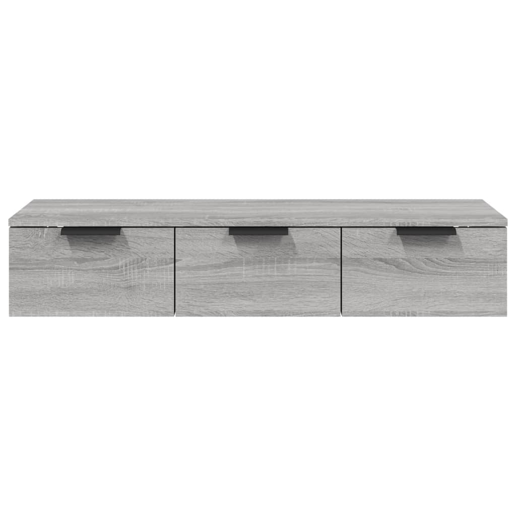 Armadietto a Muro Grigio Sonoma 102x30x20 cm Legno Multistrato cod mxl 33458