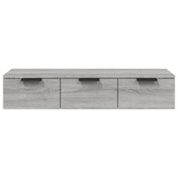 Armadietto a Muro Grigio Sonoma 102x30x20 cm Legno Multistrato cod mxl 33458