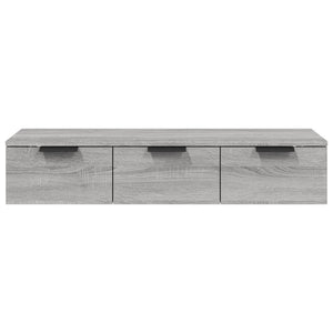 Armadietto a Muro Grigio Sonoma 102x30x20 cm Legno Multistrato cod mxl 33458