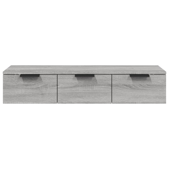 Armadietto a Muro Grigio Sonoma 102x30x20 cm Legno Multistrato cod mxl 33458